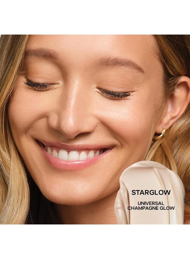 Saie Mini Glowy Super Gel Lightweight Illuminator 15ml - Luminizer + Makeup Primer for Glowing Skin - Enriched with Vitamin C + Hydrating Squalane Oil - Wear Alone or Under Makeup - Starglow - Image 3